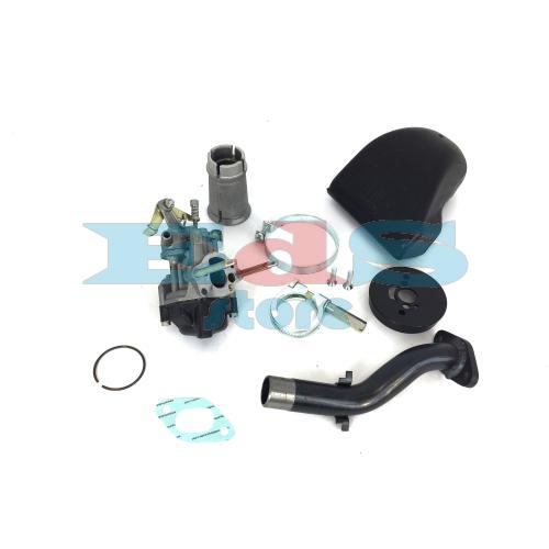 DELLORTO 16/16 CARBURETOR KIT FOR VESPA 50 – READY TO INSTALL – (CARBURETOR + MANIFOLD + AIR BOX)