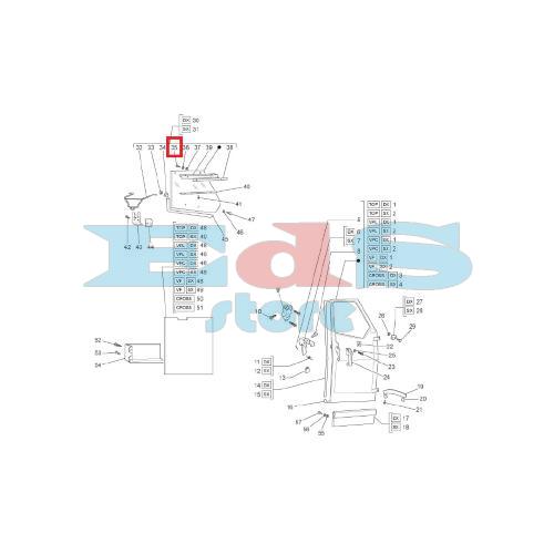 RIVETTO SU CERNIERA FINESTRINO PORTA APE 50