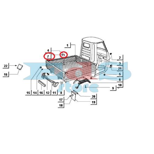 UPPER SHOCK ABSORBER COVER FOR APE