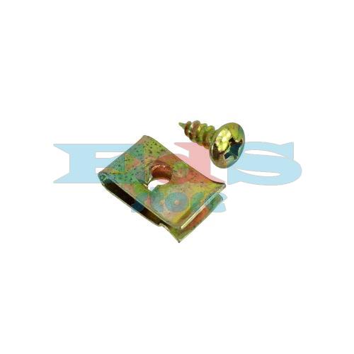 CLIP WITH SCREW M4X10mm - VARIOUS APPLICATIONS (USUALLY ON PLASTICS)