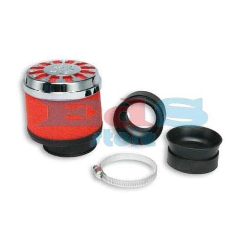MALOSSI RED FILTER AIR FILTER (3 FITTINGS Ø 42/50/60) - STRAIGHT FOR PHBH - MIKUNI - KEIHIN CARBURETORS