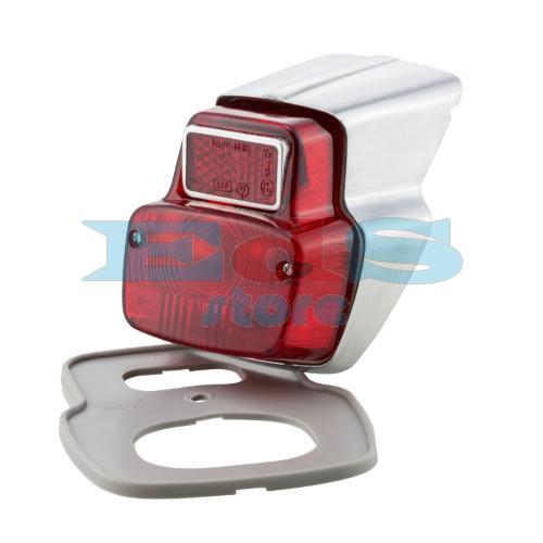 FEU ARRIÈRE CHROMÉ VESPA PRIMAVERA - 90 (COQUE EN FER)