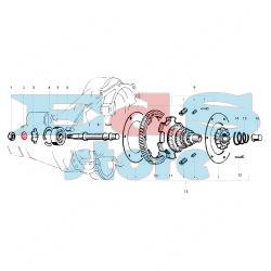 RONDELLA INGRANAGGIO MULTIPLO VESPA PX - COSA - T5 - RALLY