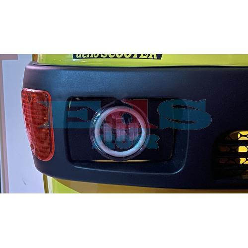 FULL LED FRONT HEADLIGHT KIT APE 50 (2 PIECES) - MODEL WITH TWO HEADLIGHTS - BLACK