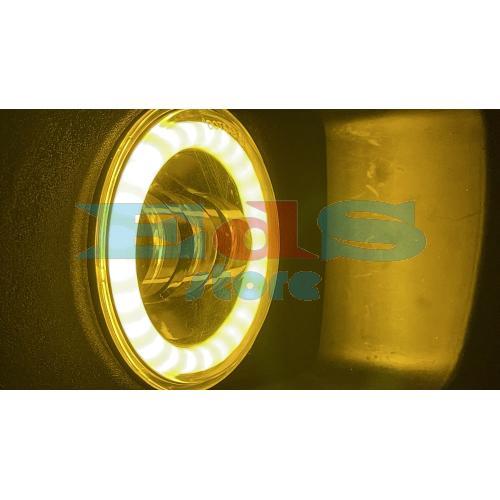 FULL LED FRONT HEADLIGHT KIT APE 50 (2 PIECES) - MODEL WITH TWO HEADLIGHTS - BLACK