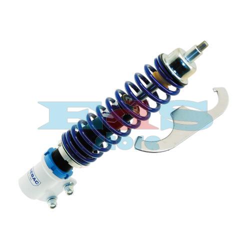 "SEBAC" FRONT SHOCK ABSORBER - "HI TECH" ADJUSTABLE - WHITE/BLUE